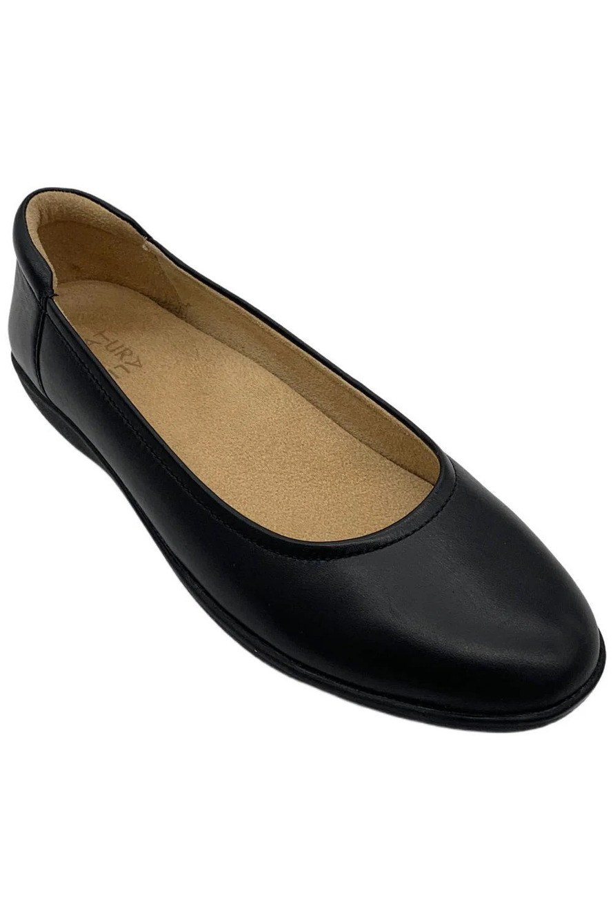 Naturalizer Women's Flexy Flat Leather Black - Medium